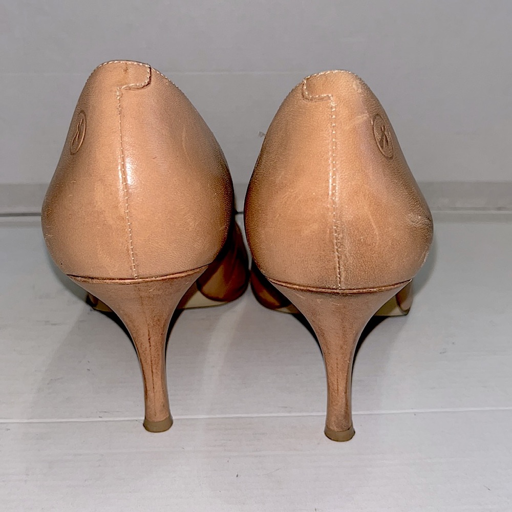 BRONX tan leather heels - Picture 6 of 12